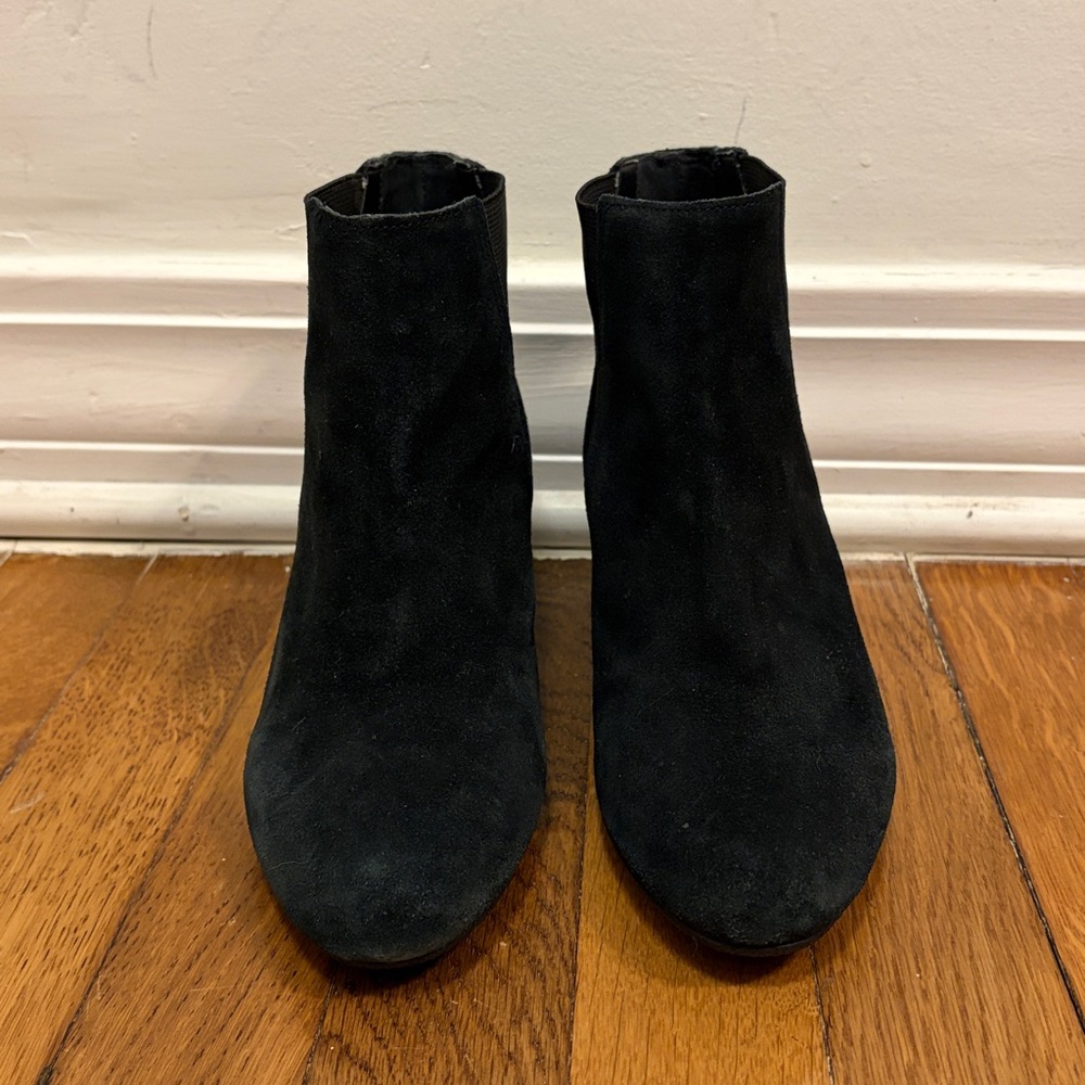 Sam Edelman Black Suede Ankle Morillo Booties Size 6.5